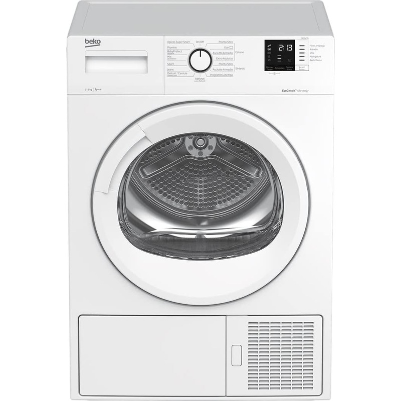 Beko Asciugatrice 8 kg Classe A++ con Pompa di Calore, Display Digitale