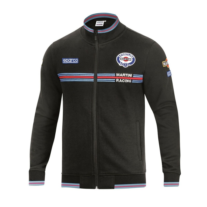 Felpa con Cappuccio Uomo Sparco Martini Racing Nero TKH73387958370