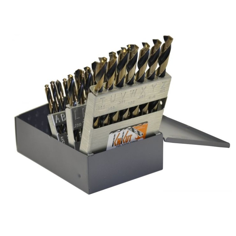 KNKUT 26KK5 26 Piece Jobber Length Letters A-Z Drill Bit Set