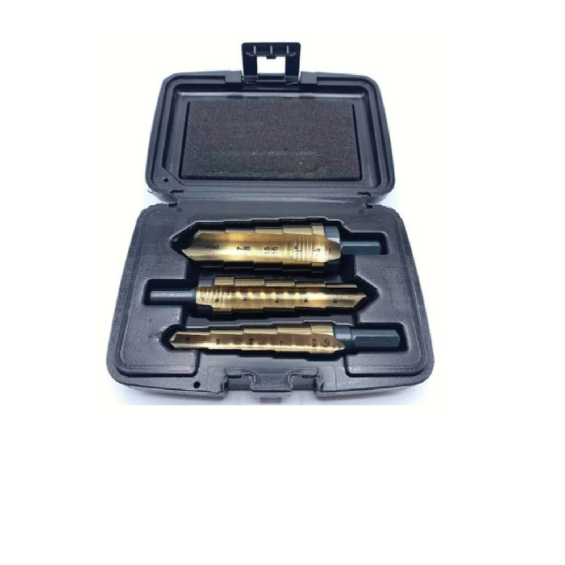 KNKUT 3KK4SR 3-Piece Hole Expansion Step Reamer Set