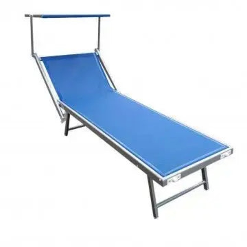 Lettino Rimini – Blu, 183x61x38 cm