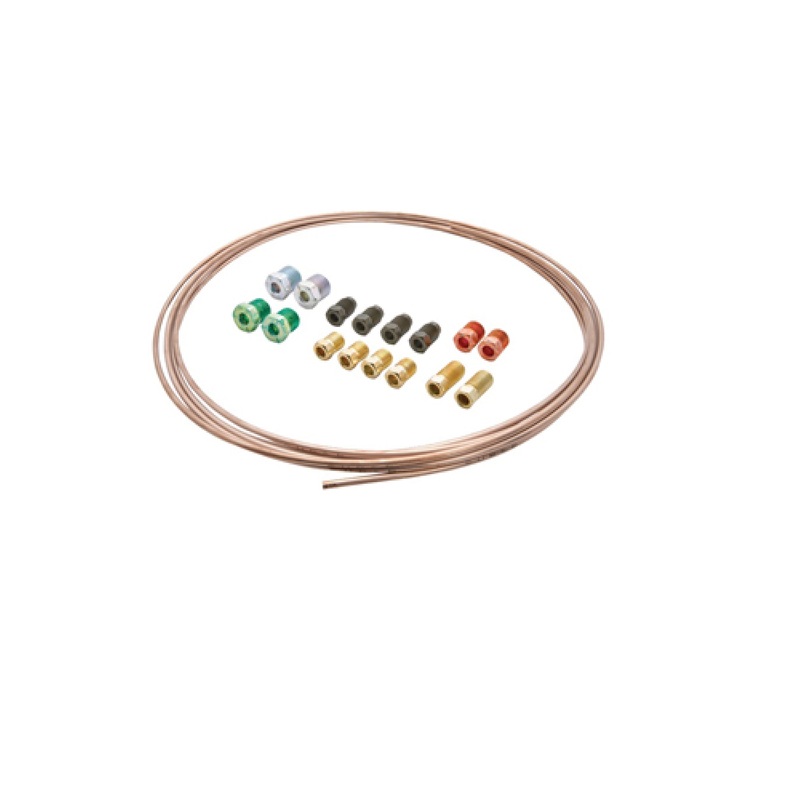 S.U.R&R BCC425B 1/4″ Max Flex Quick-Fix Brake Line Bundle Kit