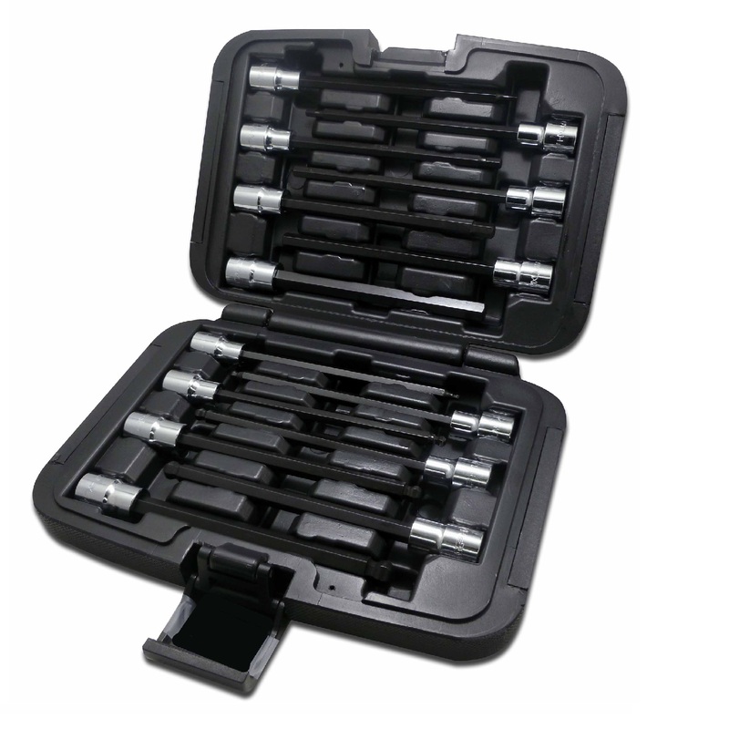 Vim Tools HXLM100 14-Piece Metric Long Hex Driver Set