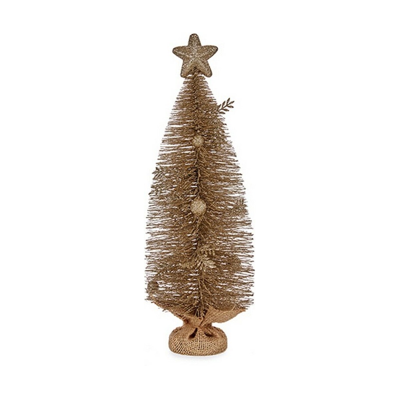 Albero di Natale con Stella 23 x 14,5 x 46 cm champagne
