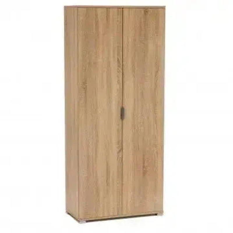 Armadio a Due Ante 180 Naturale: Spazio Organizzativo Classico, cm 75x38x174