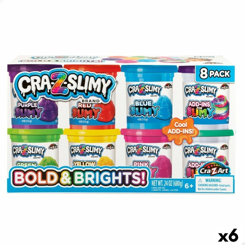Set di Plastilina Cra-Z-Art Bold&Brights (6 Unit) Slime