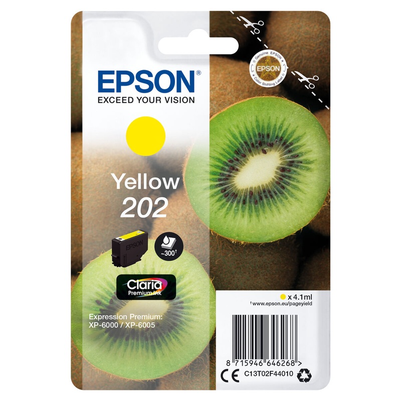 Toner Originale Epson C13T02F44020 Giallo (1 Unit)