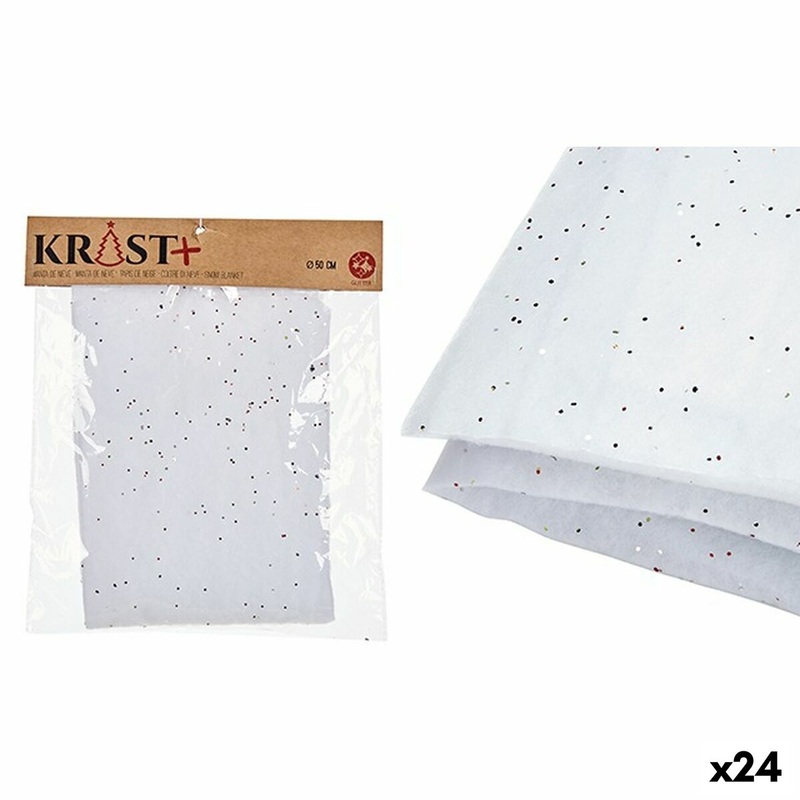 Accessorio per Presepe Tappeto Bianco 50 x 0,01 x 50 cm (24 Unit)