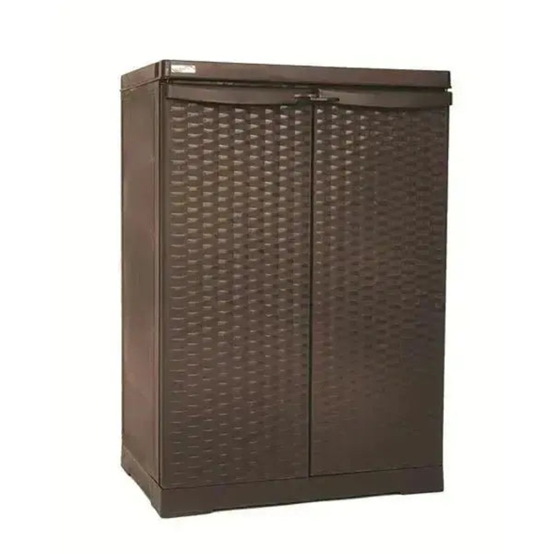Armadio basso in rattan dimensioni 65x45x91 cm colore marrone