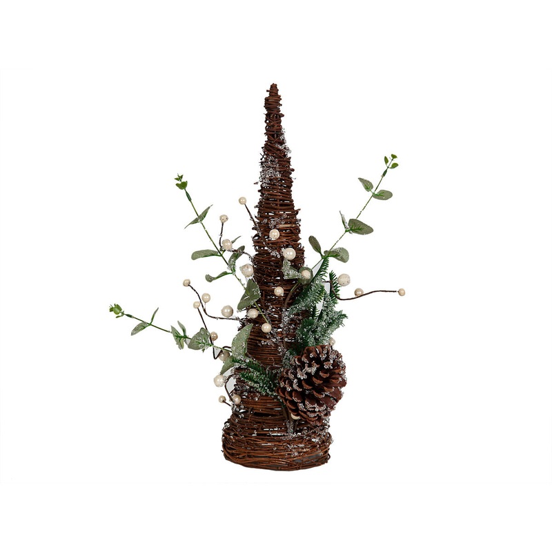 Albero di Natale Romimex Marrone Verde Polietilene Pigna 24 x 47 x 24 cm