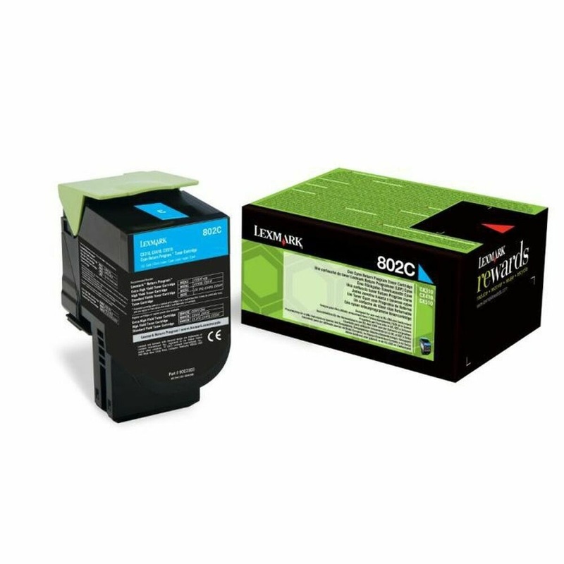 Toner Lexmark 802C Ciano TKH73387962342