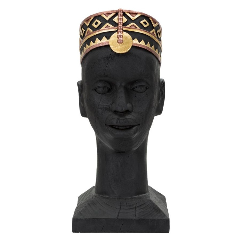 Statua Etnica Uomo Masai 25x25x56 cm