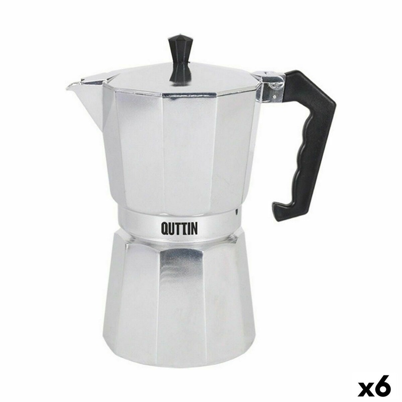 Caffettiera Italiana Quttin Alluminio 9 Tazze (6 Unit)