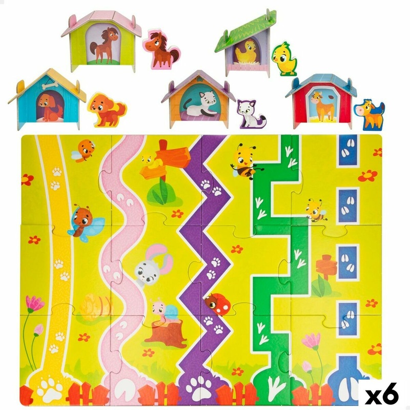 Puzzle per Bambini Lisciani Fattoria 27 Pezzi 48 x 1 x 36 cm (6 Unit)