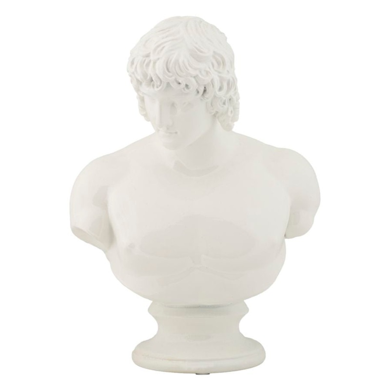 Scultura Busto Centurione Rinascimentale cm 18,2×12,8×25