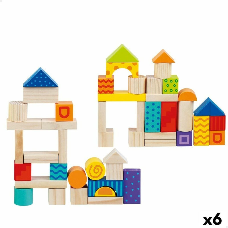 Set di Costruzioni Woomax 50 Pezzi (6 Unit) TKH73387984212
