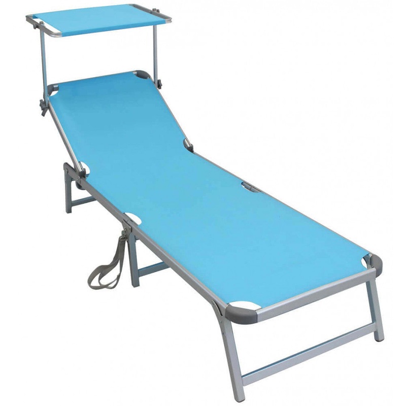 Brandina Blu in Textilene Riccione con Struttura in Alluminio