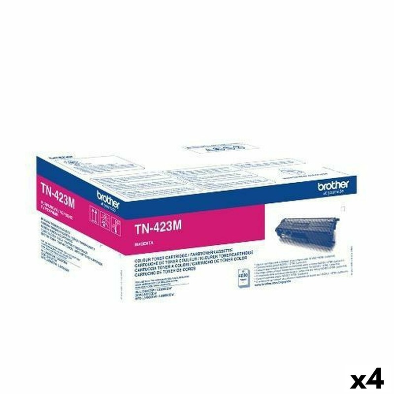 Toner Originale Brother HLL8260CDW,HLL8360CDW/HLL9310CDW TN423M Magenta (4 Unit)