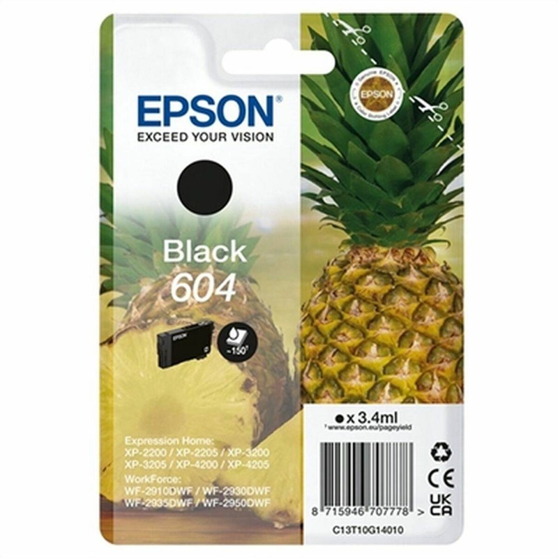 Cartuccia ad Inchiostro Originale Epson 604 Nero TKH73387956626