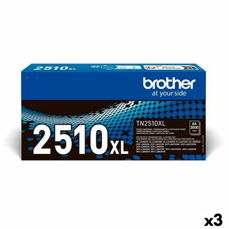 Toner Originale Brother HLL2400DW HLL2445DW DCPL2620DW DCPL2627DWXL DCPL26 Nero (3 Unit) TKH73387979000