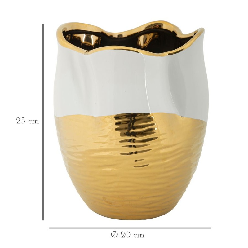 Vaso Elegante in Ceramica Lux  20 cm x 25 cm