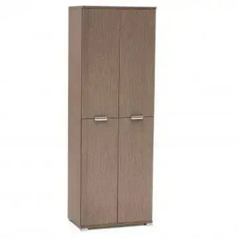 Armadio 4 Ante Rovere Grigio, cm 60x38x174