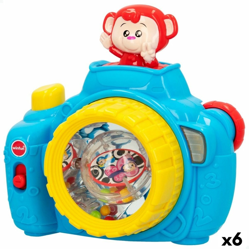 Macchina fotografica giocattolo per bambini Winfun Azzurro 17 x 16,5 x 8 cm (6 Unit)