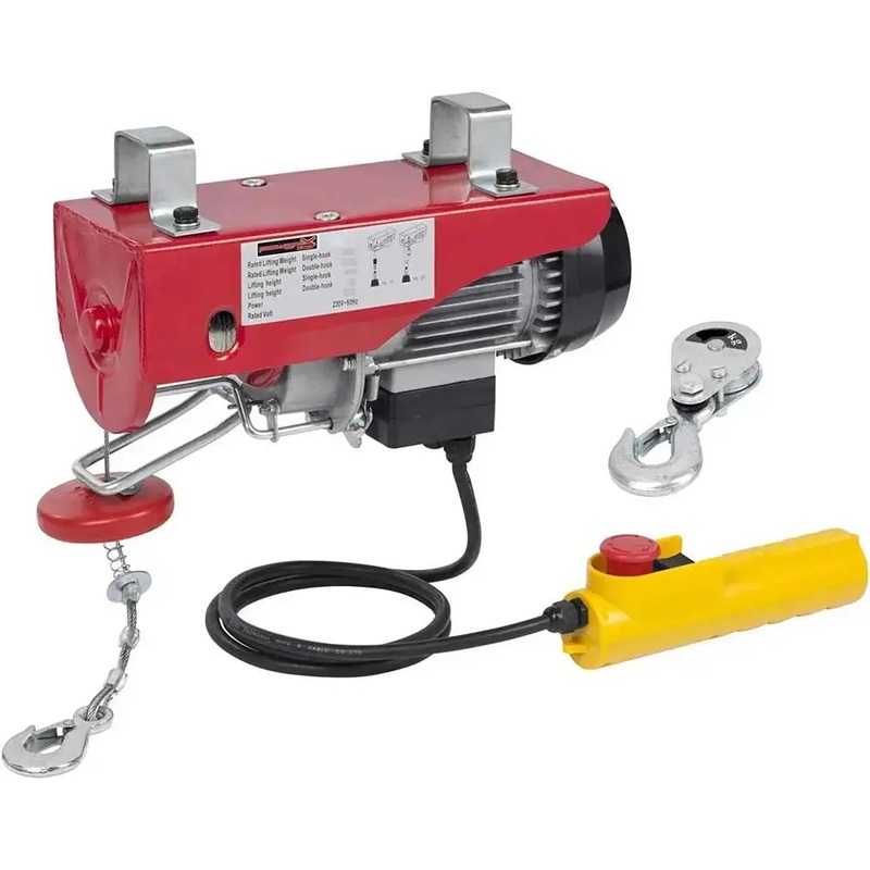 Paranco elettrico 125/250kg 540w 9/18mt