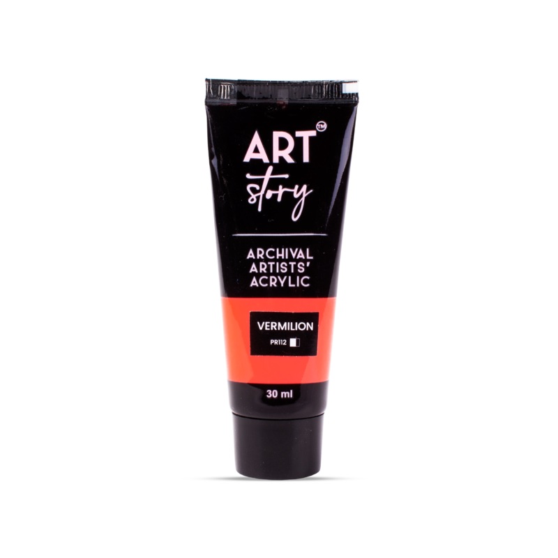Artists Acrylic Colour Vermilion 30ml Tube