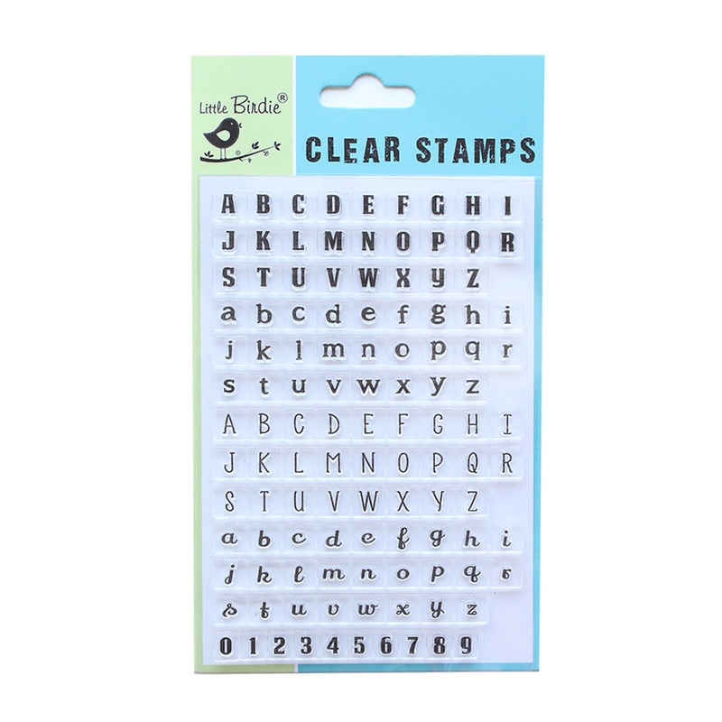 Clear Stamps Teeny Abc`S 4Inch X 6Inch 114Pc