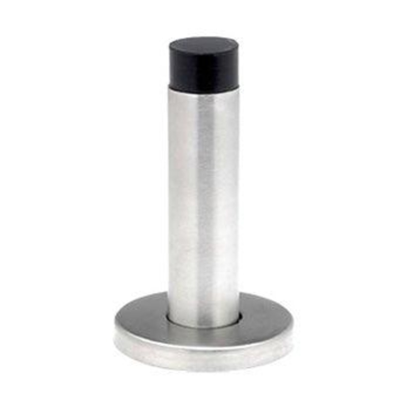 Round Wall Mounted Door Stop –  Satin Stainless Steel