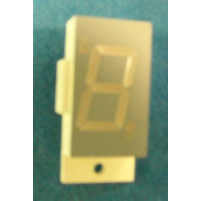 DISP. SNGL LED FEM-080130BGWT1 0.8 I/LOCKING RED [E00057]