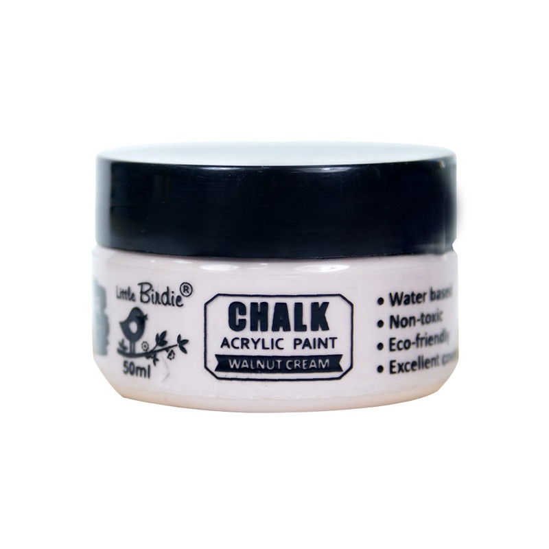 Home Decor Chalk Paint Walnut Cream 50ml Bottle