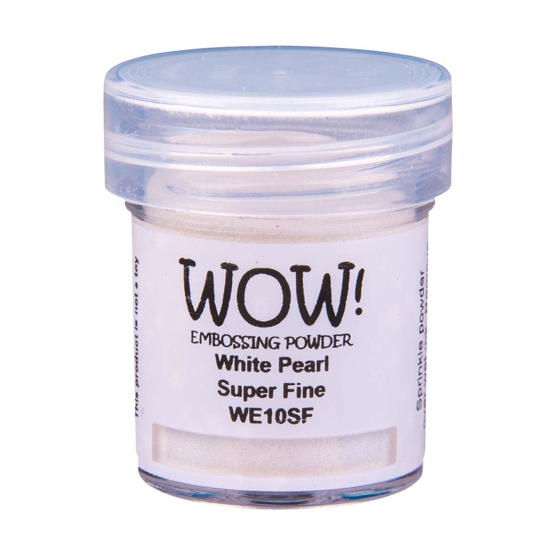 Pearlescent Embossing Powder White Pearl Super Fine 15Ml Jar Wow