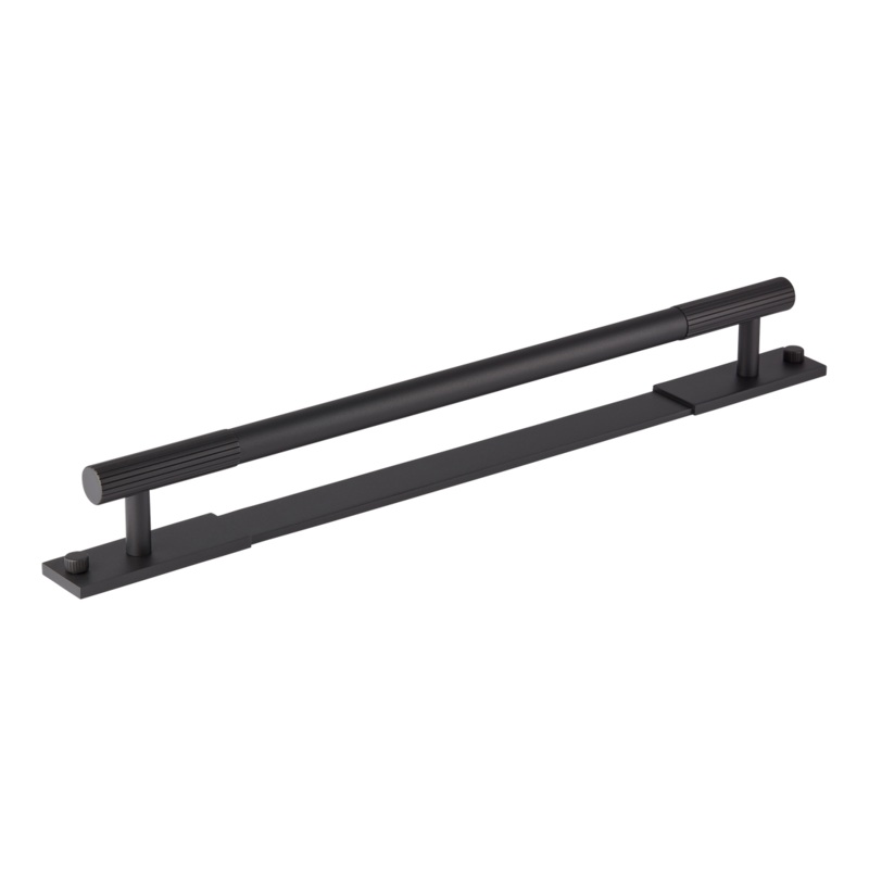Armac Martin MIX Straight Knurled Appliance Pull Handle & Backplate