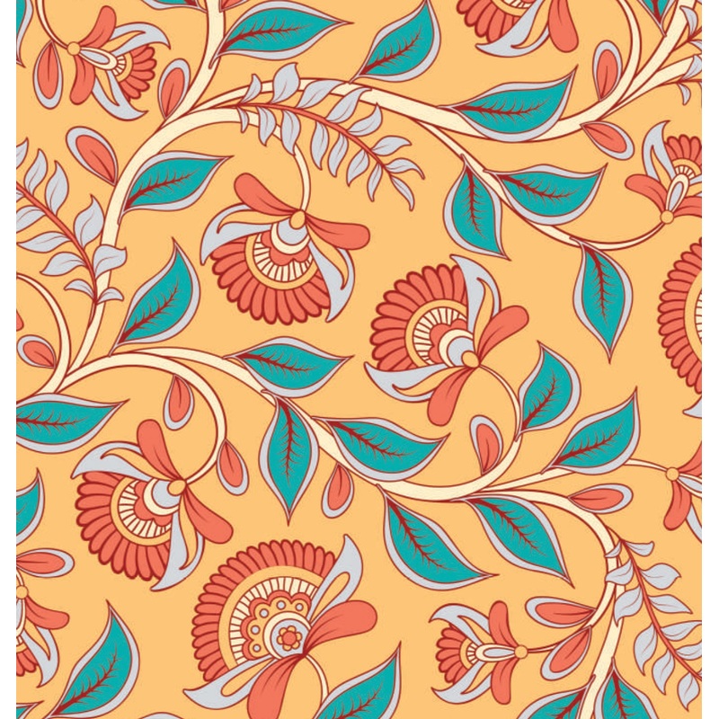 Printed Cardstock |  12 X 12inch |  Kalamkari Extravaganza | 250gsm | 1Sheet