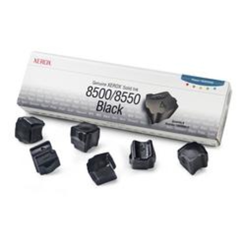 Xerox Phaser 8500/8550 Black Sticks, 6/pk