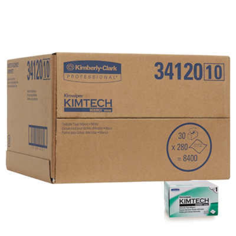 Kimwipes EX-L 34120 – Low Lint Delicate Task Wipes – 4.5 x 8.5 – 30 Packages/case, Sold as a case
