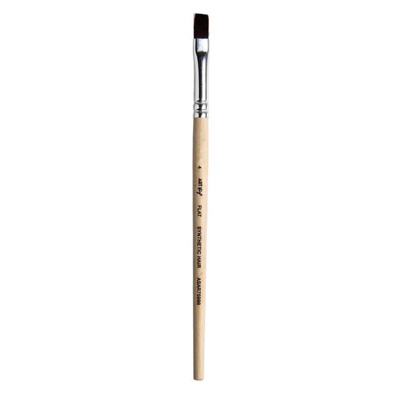 Watercolour Flat Brush Synthetic (4) 165mm