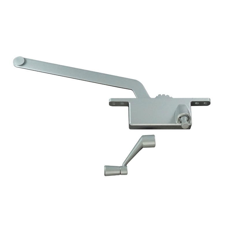 WRS Right Hand Single Arm 8 Casement Operator and Handle Set – Aluminum