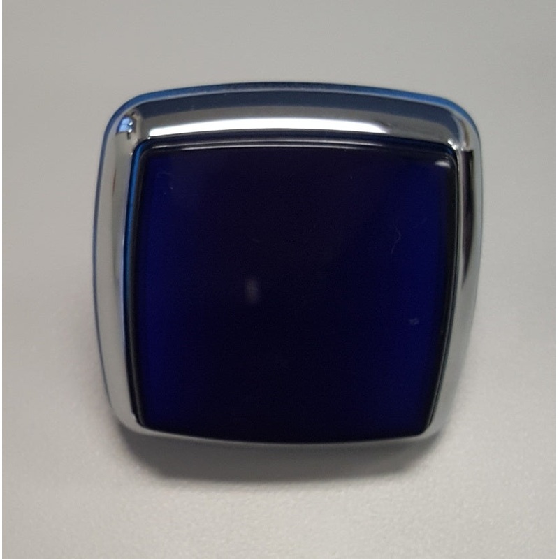 BUTTON SQUARE (BLUE) [PZ2004]