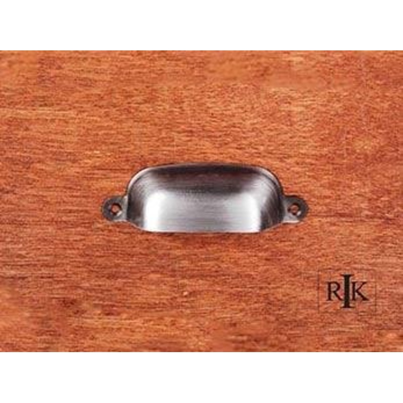 Flat Box Cup Pull  3 3/4 (95mm) – Distressed Nickel