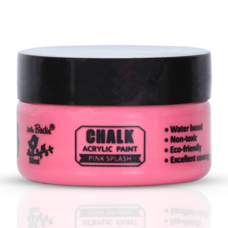 Home Decor Chalk Paint Pink Splash 50ml Bottle