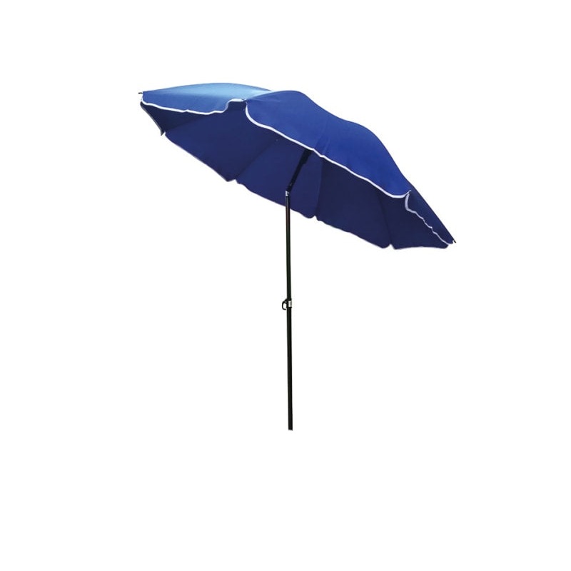 Steel Beach Parasol 1.8m Blue
