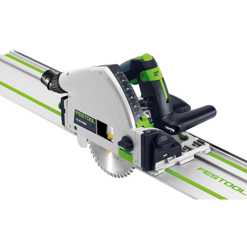 Festool Plunge Cut Track Saw TS 55 FEQ F Set (With 55 Guide Rail)