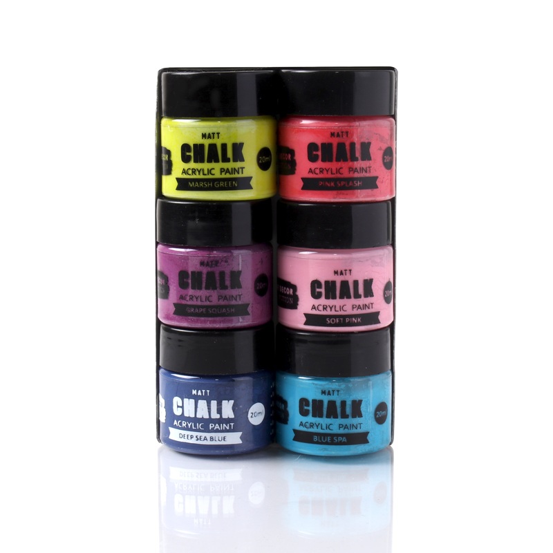 Home Decor Chalk Paint Cheery Blend 6Pcs X 20ml 1 Kit