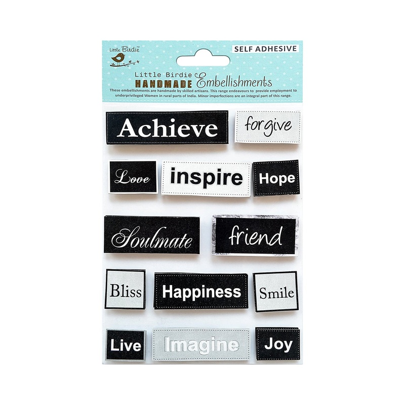 Self Adhesive Love & Smile 3D Stickers 13pc