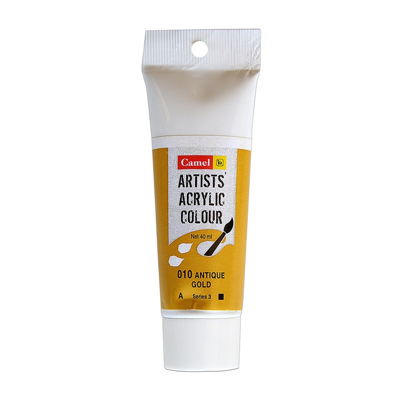 Artist Acrylic Colour Sr3 Antique Gold 815010 40Ml Tube Camlin