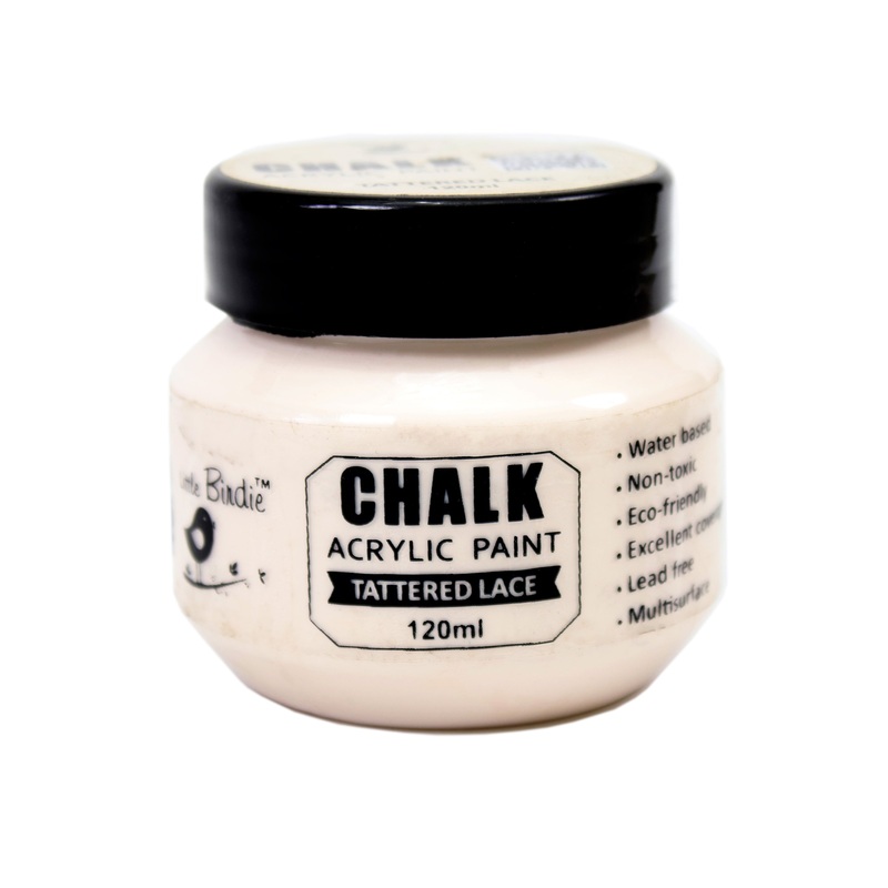 Home Decor Chalk Paint Tattered Lace 120ml Bottle