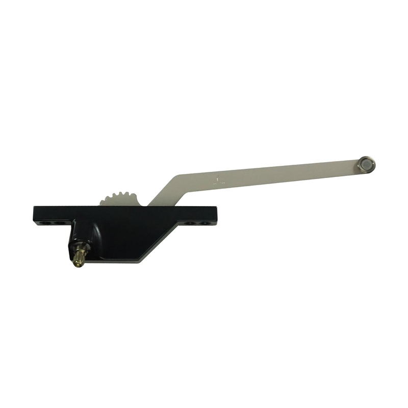 WRS Truth Left Hand Front Mount 7-1/2 Single Arm Casement Operator – Black